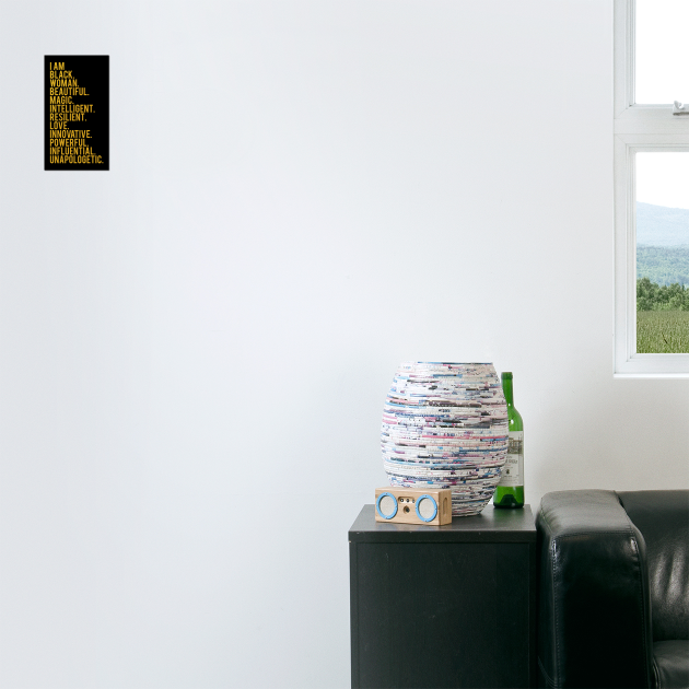 I Am Black, Woman, Beautiful. | African American | Black Lives | Black Women Matter by UrbanLifeApparel